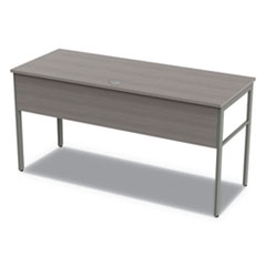 Linea Italia® Urban Series Desk Workstation, 47.25" x 23.75" x 29.5", Ash