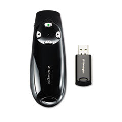 Kensington® Wireless Presenter Pro with Green Laser, Class 2, 150 ft Range, Black