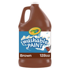 Crayola® Washable Paint, Brown, 1 gal Bottle