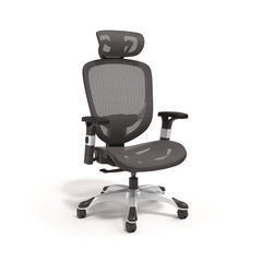 Alera® Minerva Ergonomic Mesh Swivel Task Chair, Supports Up to 275 lb, 17.24 to 20.98 Seat Height, Black Seat/Back, Black Base