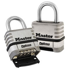 Master Lock® ProSeries Stainless Steel Easy-to-Set Combination Lock, Stainless Steel, 2.18" Wide