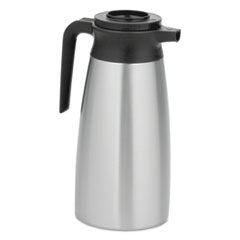 BUNN® 1.9 Liter Thermal Pitcher, Stainless Steel/Black