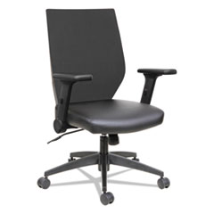 Alera® Alera EB-T Series Synchro Mid-Back Flip-Arm Chair, Supports Up to 275 lb, 17.71" to 21.65" Seat Height, Black