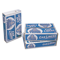 Pitt Plastics Linear Low Density Can Liners, 30 gal, 0.75 mil, 30" x 36", White, 200/Carton