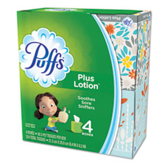 Plus Lotion Facial Tissue, 1-Ply, White, 56 Sheets/Box, 24 Boxes/Carton