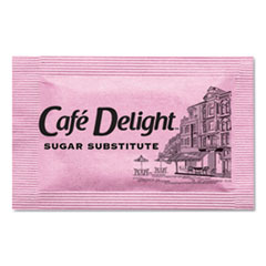 Café Delight Pink Sweetener Packets, 0.08 g Packet, 2000 Packets/Box