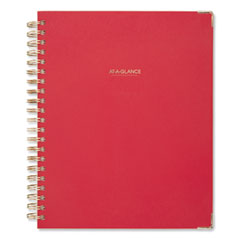 AT-A-GLANCE® Harmony Weekly/Monthly Hardcover Planner, 11 x 8.5, Berry Cover,