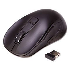 Innovera® Hyper-Fast Scrolling Mouse, 2.4 GHz Frequency/26 ft Wireless Range, Right Hand Use, Black