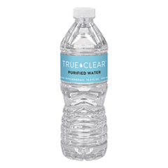 True Clear® Purified Bottled Water, 16.9 oz Bottle, 24 Bottles/Carton