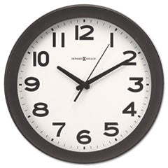 MIL625485 Howard Miller® Kenwick Wall Clock, 13.5" Overall Diameter, Black Case, 1 AA (sold separately)