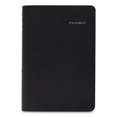 AT-A-GLANCE® QuickNotes Daily/Monthly Appointment Book, 8.5 x 5.5, Black Cover,