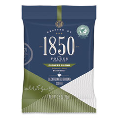 1850 Coffee Fraction Packs, Pioneer Blend Decaf, Medium Roast, 2.5 oz Pack, 24 Packs/Carton