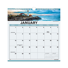 AT-A-GLANCE® Landscape Monthly Wall Calendar, Landscapes Photography,