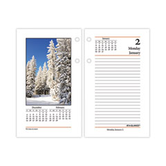 AT-A-GLANCE® Photographic Desk Calendar Refill, Nature Photography, 3.5 x 6, White/Multicolor Sheets,