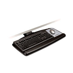 3M™ Sit/Stand Easy Adjust Keyboard Tray, Standard Platform, 25.5w x 12d, Black