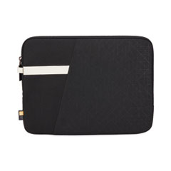 Case Logic® Ibira Laptop Sleeve, Fits Devices Up to 11.6", Polyester, 12.6 x 1.2 x 9.4, Black