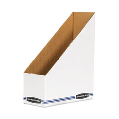 Bankers Box® Stor/File Corrugated Magazine File, 4 x 9.25 x 11.75, White, 12/Carton