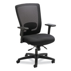 Alera® Alera Envy Series Mesh Mid-Back Multifunction Chair, Supports Up to 250 lb, 17" to 21.5" Seat Height, Black