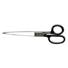 Clauss® Hot Forged Carbon Steel Shears, 9" Long, 4.5" Cut Length, Straight Black Handle