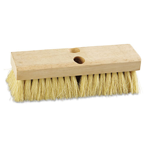 Boardwalk® Deck Brush Head, 2" Brown Palmyra Bristles, 10" Brush