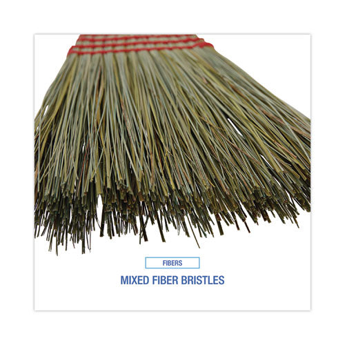 Boardwalk® Maid Broom, Plastic Bristles, 54" Overall Length, Dozen