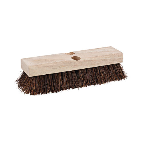 Boardwalk® Deck Brush Head, 2" Brown Palmyra Bristles, 10" Brush