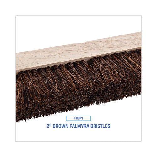 Boardwalk® Deck Brush Head, 2" Brown Palmyra Bristles, 10" Brush