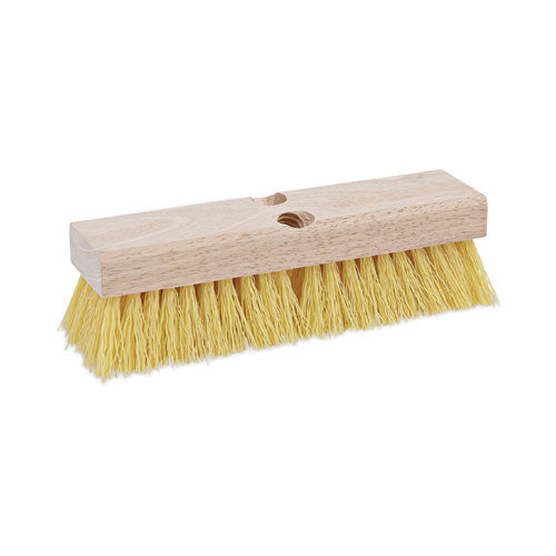 Boardwalk® Deck Brush Head, 2" Brown Palmyra Bristles, 10" Brush